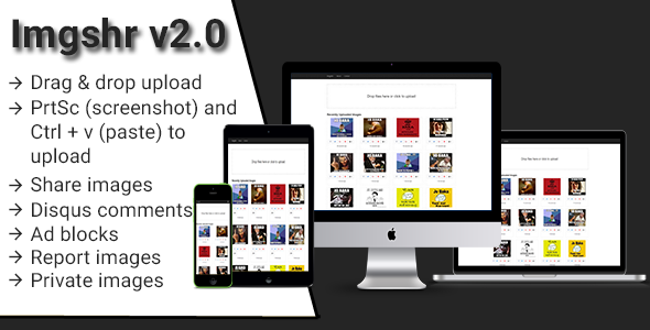 Imgshr v2 - Easy Snapshot, Image Upload & Sharing Script